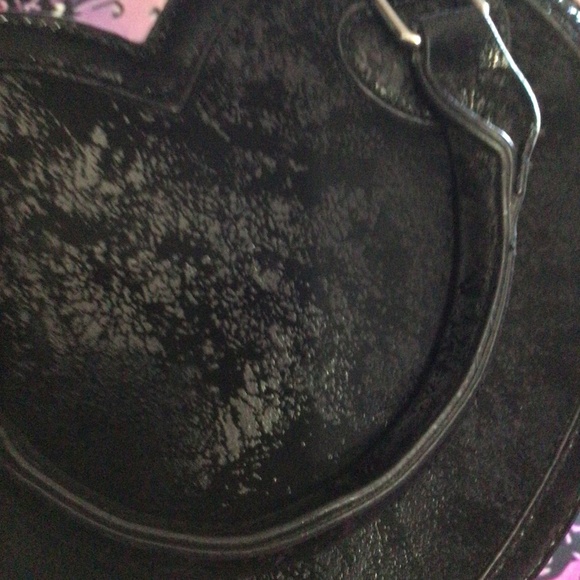 Halloween Gothic Black Heart Purse Small Hand Bag - Picture 6 of 8